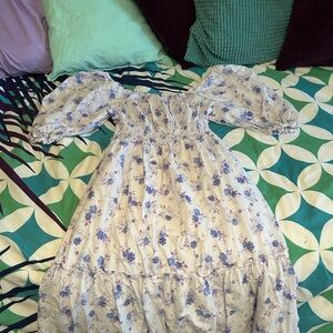 LoveShackFancy Lavender Floral Dress